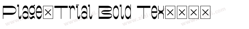 Plage_Trial Bold Tex字体转换